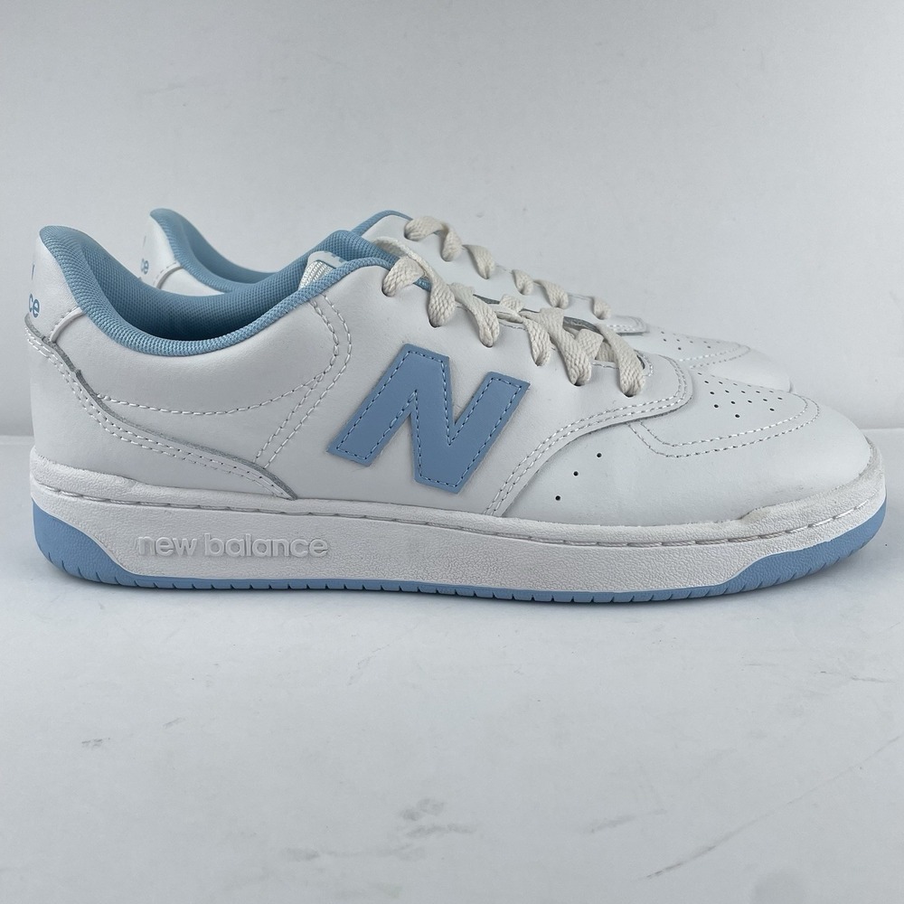New Balance BB80 Court Sneaker Shoes White Baby Blue - Womens Size 10 / Mens 8.5